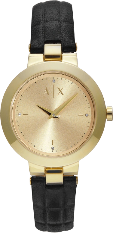 EMPORIO ARMANI,woman 36mm,36mm,Stainless Steel,Gold,Quartz,Glass,Round,AX5174AX5174 NLP NLC
