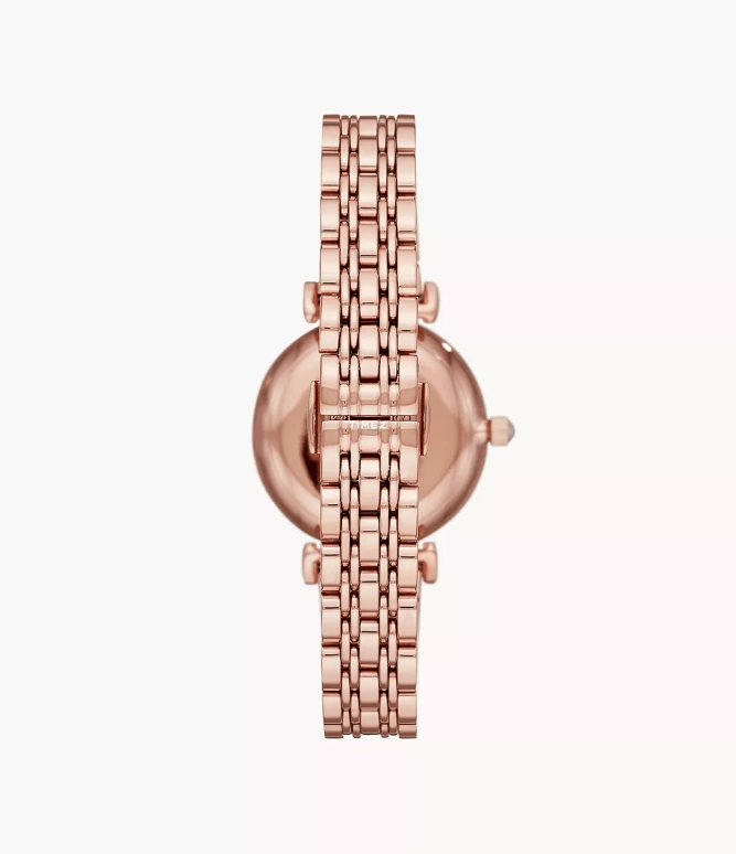 EMPORIO ARMANI,woman 32mm,32mm,Stainless Steel,White,Quartz,Round,Rose Gold,AR11267