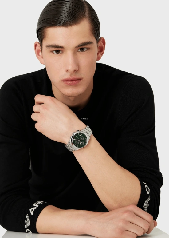 EMPORIO ARMANI,man 42mm,42mm,Stainless Steel,Green,Quartz,Chronograph,Day,AR11529 NLP NLC