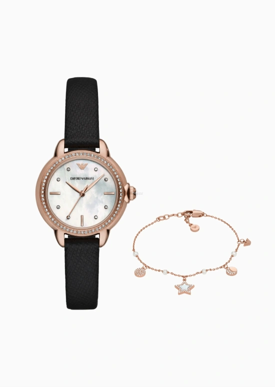 EMPORIO ARMANI,woman 32mm,32mm,Stainless Steel,White,Quartz,Hardlex,Round,EABX2024QD00016 NLC