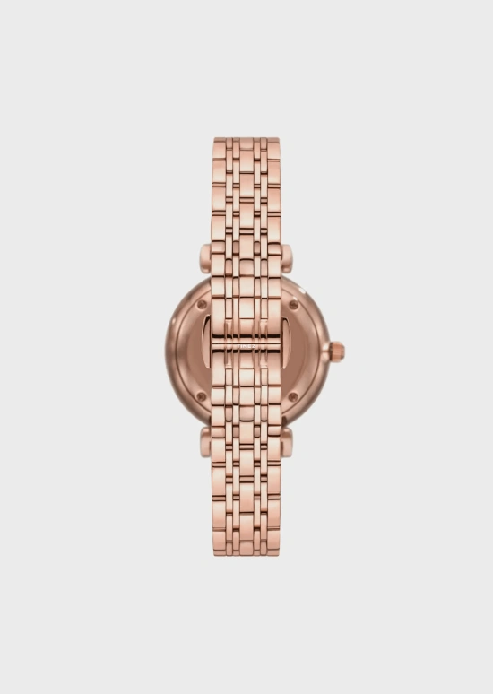 EMPORIO ARMANI,woman 32mm,32mm,Stainless Steel,White,Quartz,Round,Rose Gold,AR11446 NLP NLC