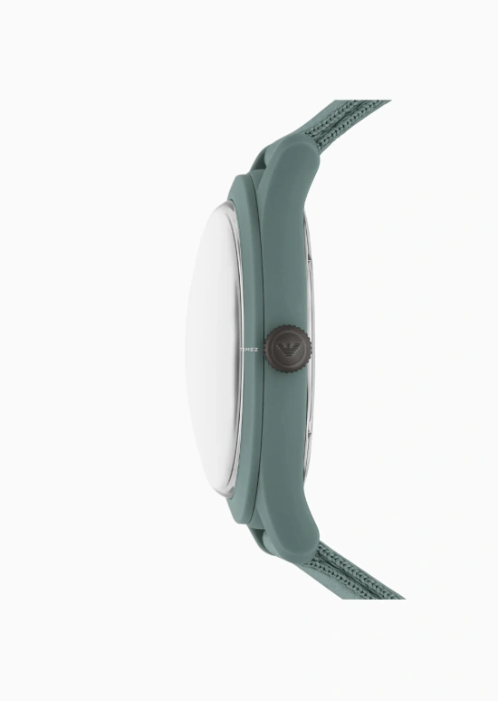EMPORIO ARMANI,man 45mm,45mm,Plastic,Stainless Steel,Green,Quartz,Glass,Round,AR11654 NLP NLC