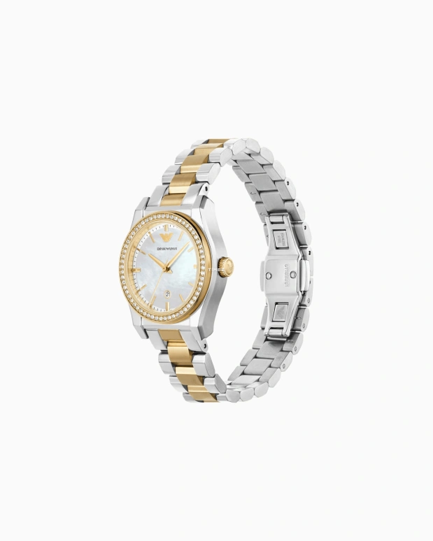 EMPORIO ARMANI,woman 32mm,32mm,Stainless Steel,White,Quartz,Day,Round,AR11559NLPNLC