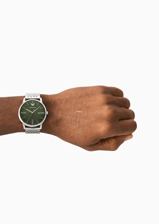 EMPORIO ARMANI,man ,Stainless Steel,Green,Quartz,Day,Hardlex,Crystal Glass,AR11644 NLP NLC
