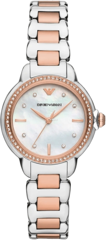 EMPORIO ARMANI,woman 32mm,32mm,Stainless Steel,White,Quartz,Round,Silver,AR11569 NLP NLC