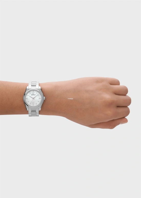 EMPORIO ARMANI,woman 32mm,32mm,Stainless Steel,White,Quartz,Day,Round,AR11557 NLP NLC