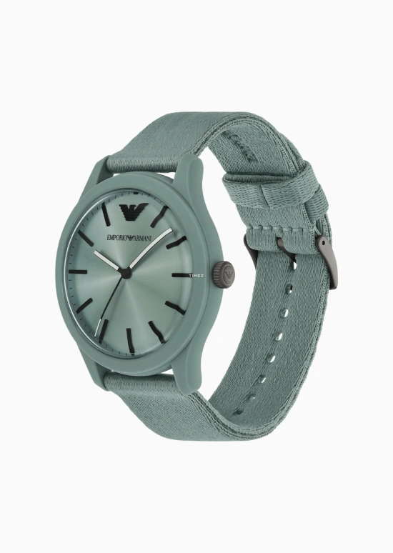 EMPORIO ARMANI,man 45mm,45mm,Plastic,Stainless Steel,Green,Quartz,Glass,Round,AR11654 NLP NLC