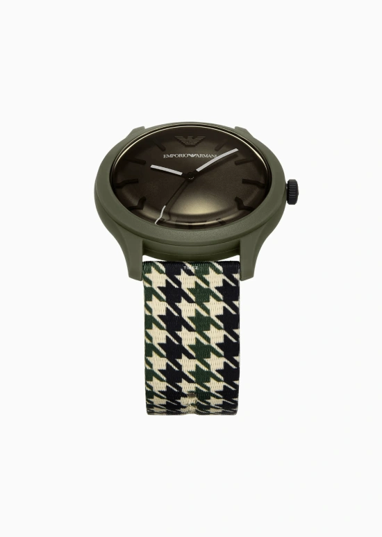 EMPORIO ARMANI,man 45mm,45mm,Stainless Steel,Dark Green,Quartz,Glass,Round,AR11694 NLP NLC