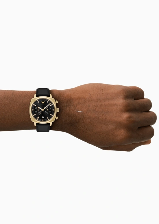 EMPORIO ARMANI,man 40mm,40mm,Stainless Steel,Black,Quartz,Chronograph,Day,AR11690NLPNLC