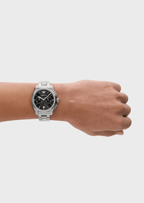EMPORIO ARMANI,man 43mm,43mm,Stainless Steel,Black,Quartz,Chronograph,Day,AR11560 NLP NLC