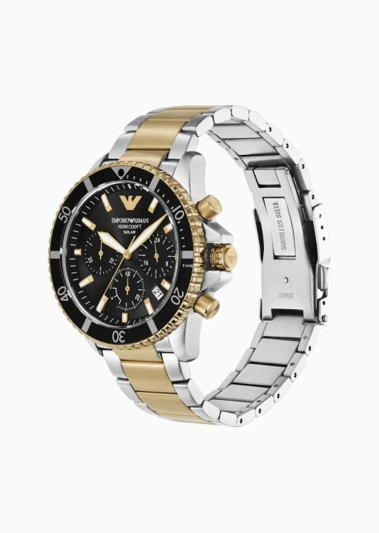 EMPORIO ARMANI,man 43mm,43mm,Stainless Steel,Black,Quartz,Chronograph,Day,AR11680 NLP NLC