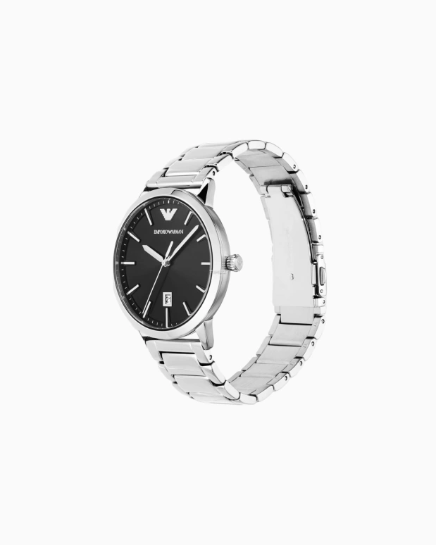 EMPORIO ARMANI,man 43mm,43mm,Stainless Steel,Black,Quartz,Day,Round,AR11310NLPNLC