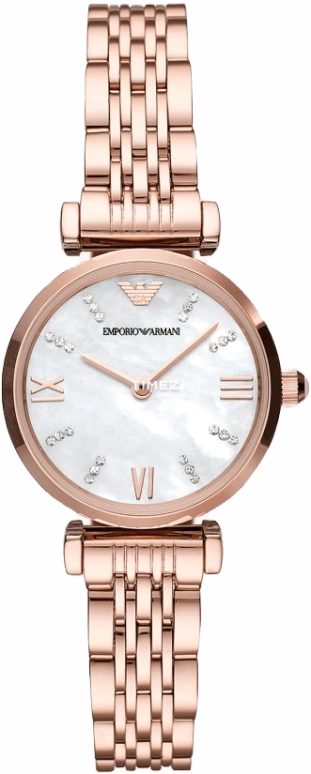 EMPORIO ARMANI,woman 28mm,28mm,Stainless Steel,White,Quartz,Round,Rose Gold,AR11316NLPNLC