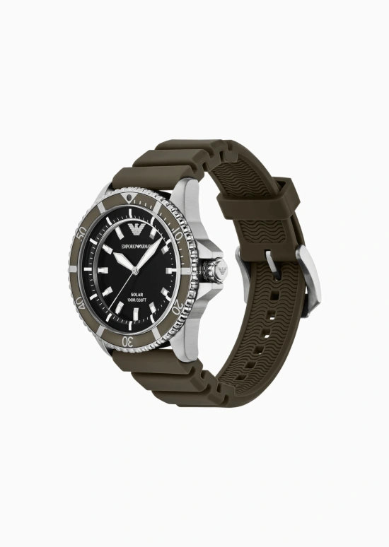 EMPORIO ARMANI,man 42mm,42mm,Stainless Steel,Black,Eco-Drive,Solar Charging,Sapphire,Crystal Glass,AR11699 NLP NLC