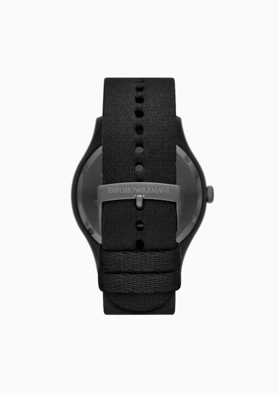 EMPORIO ARMANI,man 45mm,45mm,Plastic,Stainless Steel,Dark Blue,Quartz,Crystal Glass,Round,AR11617 NLP NLC
