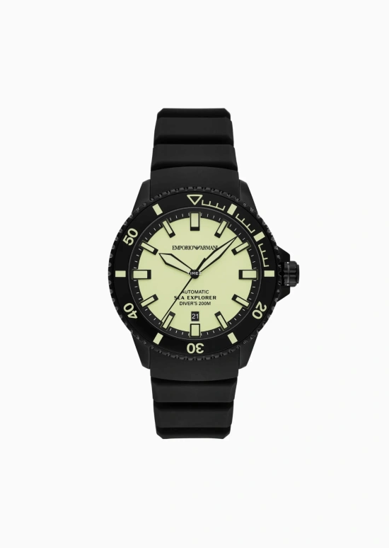 EMPORIO ARMANI,man 42mm,42mm,Stainless Steel,Beige,Automatic,Day,Sapphire,Crystal Glass,AR60085 NLP NLC