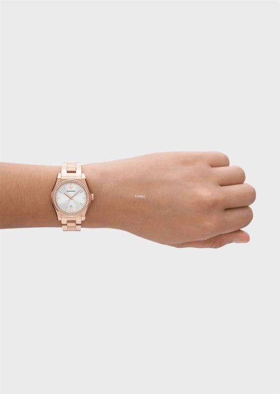EMPORIO ARMANI,woman 32mm,32mm,Stainless Steel,Silver,Quartz,Day,Round,AR11558 NLP NLC