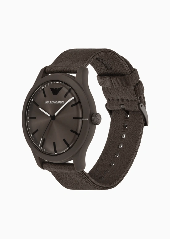 EMPORIO ARMANI,man 45mm,45mm,Plastic,Stainless Steel,Brown,Quartz,Glass,Round,AR11655 NLP NLC