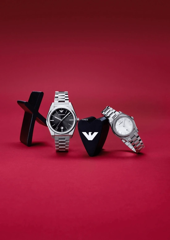EMPORIO ARMANI,Other ,Stainless Steel,Black,White,Quartz,Day,Round,EABX2024QD00024 NLC