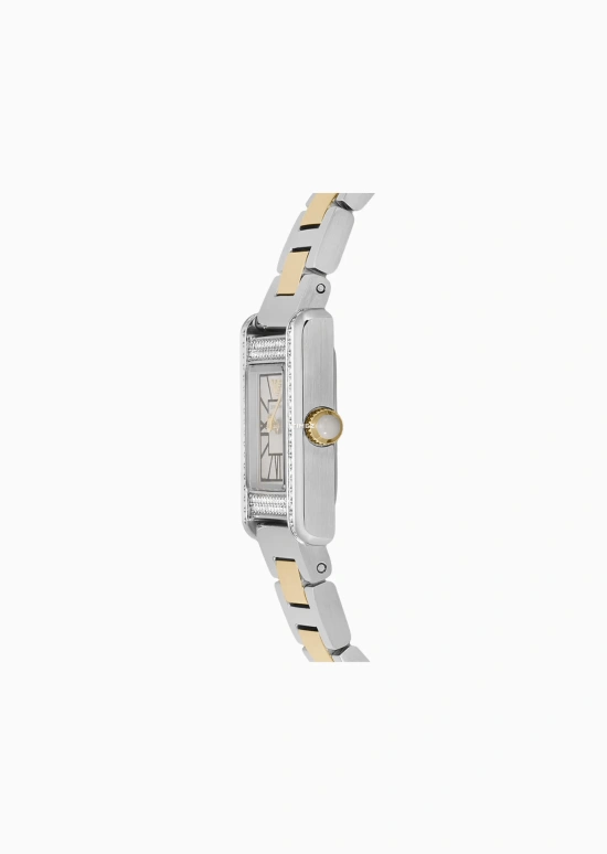 EMPORIO ARMANI,woman 20x26mm,20x26mm,Stainless Steel,Grey,Quartz,Glass,Square,AR11704NLPNLC