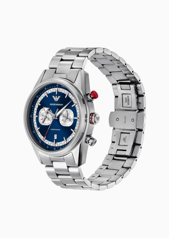 EMPORIO ARMANI,man 42mm,42mm,Stainless Steel,Blue,Quartz,Chronograph,Day,AR11676 NLP NLC