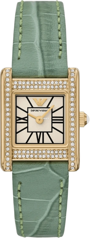 EMPORIO ARMANI,woman 26mm,26mm,Stainless Steel,Cream,Quartz,Glass,Square,AR11661 NLP NLC