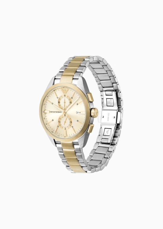 EMPORIO ARMANI,man 43mm,43mm,Stainless Steel,Gold,Quartz,Chronograph,Day,AR11605 NLP NLC