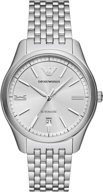 EMPORIO ARMANI,man 41mm,41mm,Stainless Steel,White,Automatic,Day,Hardlex,Crystal Glass,AR60076 NLP NLC