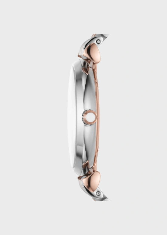 EMPORIO ARMANI,woman 32mm,32mm,Stainless Steel,Silver,Quartz,Round,Rose Gold,Silver,AR11537 NLP NLC