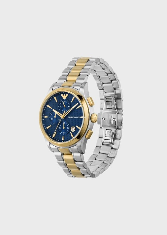 EMPORIO ARMANI,man 42mm,42mm,Stainless Steel,Blue,Quartz,Chronograph,Day,AR11579 NLP NLC