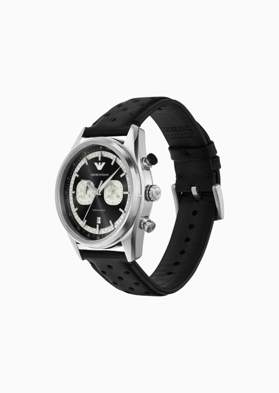 EMPORIO ARMANI,man 42mm,42mm,Stainless Steel,Black,Quartz,Chronograph,Day,AR11635 NLP1 NLC