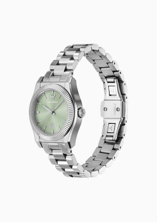 EMPORIO ARMANI,woman 32mm,32mm,Stainless Steel,Green,Quartz,Day,Glass,AR11656 NLP NLC