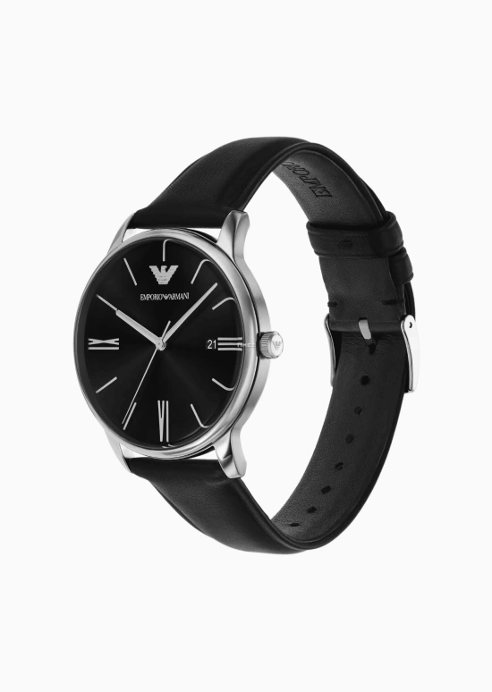 EMPORIO ARMANI,man 39mm,39mm,Stainless Steel,Black,Quartz,Day,Sapphire,Crystal Glass,AR80079SET NLP NLC