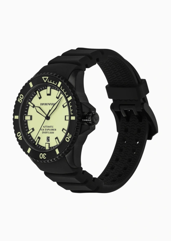 EMPORIO ARMANI,man 42mm,42mm,Stainless Steel,Beige,Automatic,Day,Sapphire,Crystal Glass,AR60085 NLP NLC