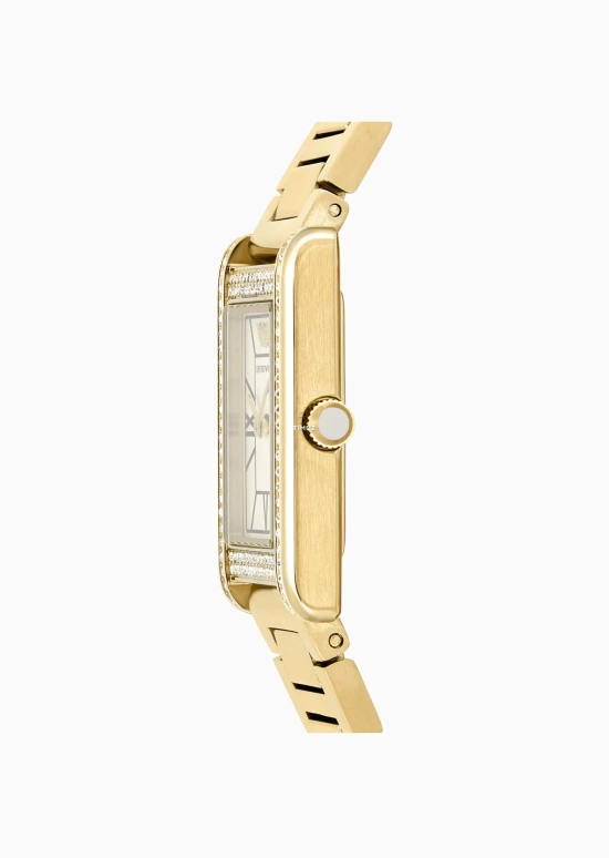 EMPORIO ARMANI,woman 22mm,22mm,Stainless Steel,Cream,Quartz,Glass,Rectangular,AR11659 NLP NLC