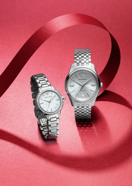 EMPORIO ARMANI,Other ,Stainless Steel,Silver,White,Automatic,Quartz,Day,Round,EABX2024QD00001 NLC