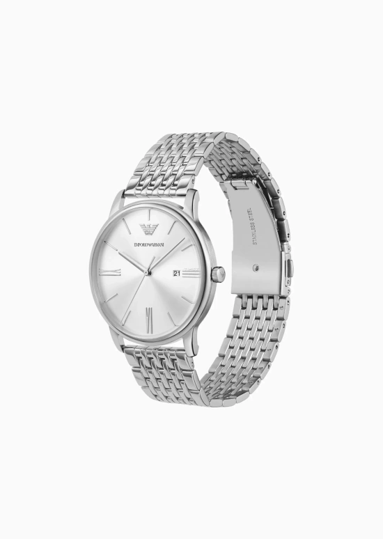EMPORIO ARMANI,man 42mm,42mm,Stainless Steel,White,Quartz,Day,Round,AR11599 NLP1 NLC
