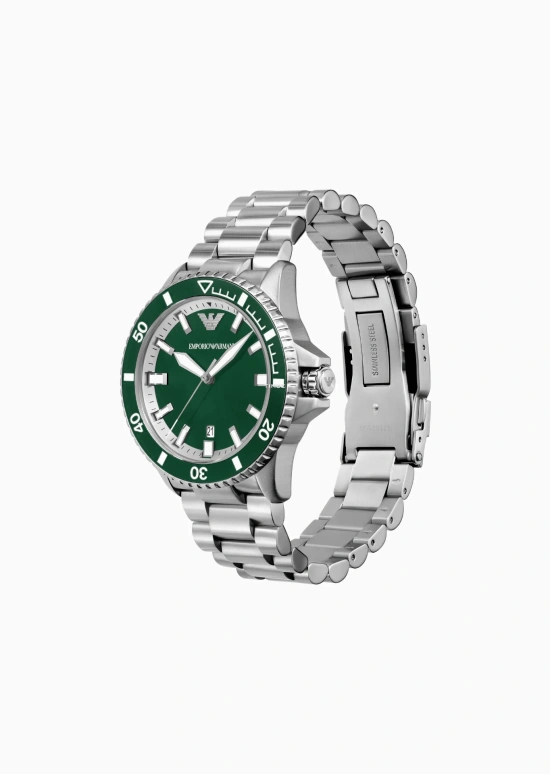 EMPORIO ARMANI,man 42.50mm,42.50mm,Stainless Steel,Green,Automatic,Day,Sapphire,Crystal Glass,AR60080 NLP1 NLC