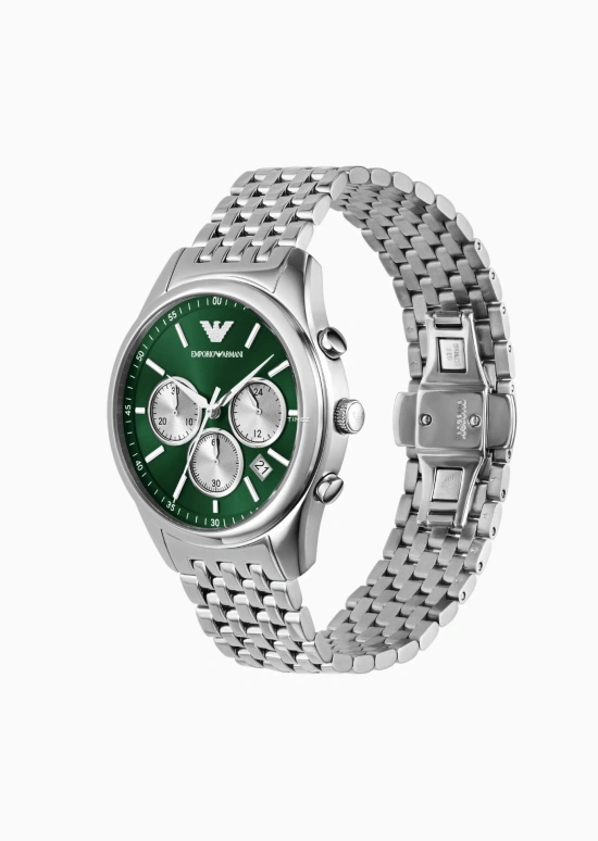 EMPORIO ARMANI,man 41mm,41mm,Stainless Steel,Green,Quartz,Chronograph,Day,AR11581 NLP NLC