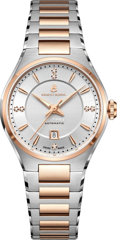 Ernest Borel,Heritage 29.50mm,29.50mm,Stainless Steel,Silver,Automatic,Day,38hours,N0565L0A,N0565L0A-MN2N