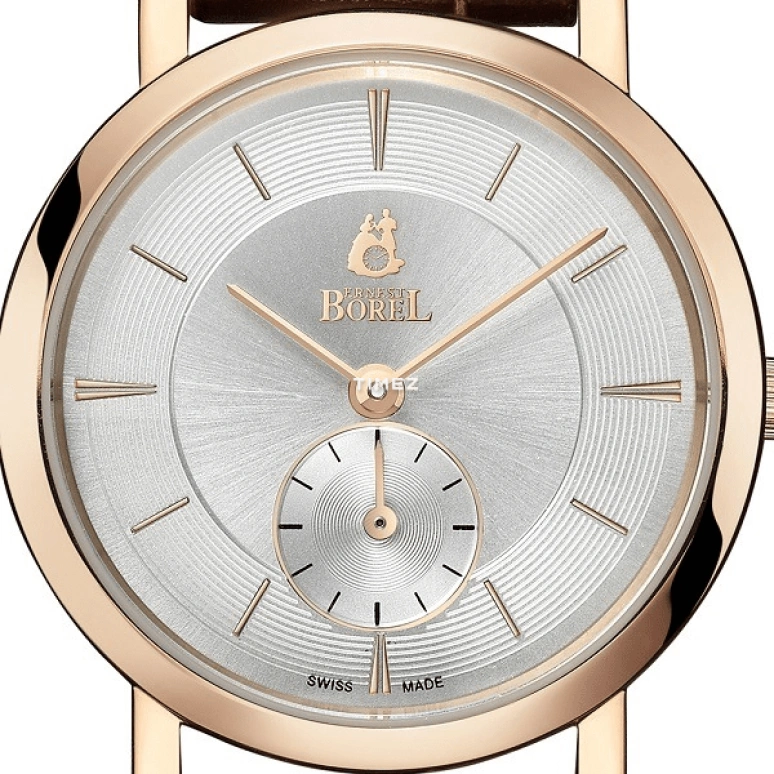 Ernest Borel,Danaus 27.50mm,27.50mm,Stainless Steel,Silver,Quartz,Sapphire,Crystal Glass,Round,LGR850N,LGR850N-23591BR
