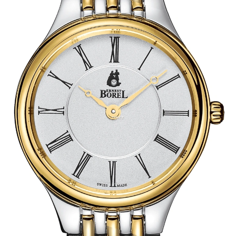 Ernest Borel,Cosmic 24.50mm,24.50mm,Stainless Steel,Silver,Quartz,Sapphire,Crystal Glass,Round,LB706U,LB706U-4856
