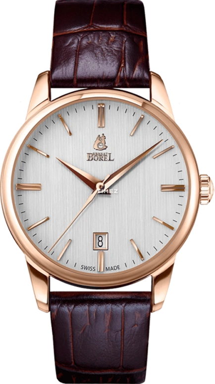Ernest Borel,Heritage 39mm,39mm,Stainless Steel,Silver,Automatic,Day,Sapphire,Crystal Glass,N0432G0C,N0432G0C-MR2L