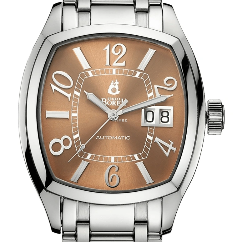 Ernest Borel,Banu 37mm,37mm,Stainless Steel,Brown,Automatic,Big Date,42hours,GS6886,GS6886-8642