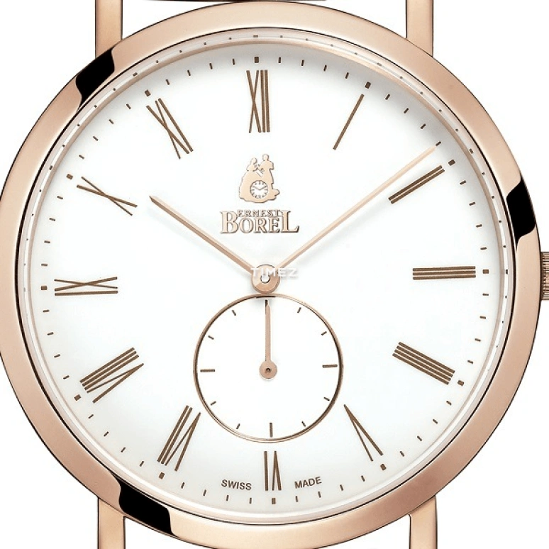 Ernest Borel,Danaus 39mm,39mm,Stainless Steel,White,Quartz,Sapphire,Crystal Glass,Round,GGR850N,GGR850N-28561BR