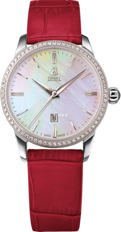 Ernest Borel,Galaxy 31mm,31mm,Stainless Steel,Silver White,Automatic,Day,38hours,N0115L0D,N0115L0D-MS4L