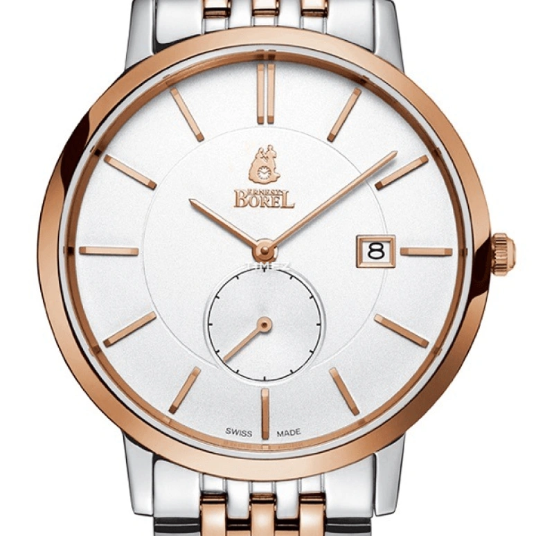 Ernest Borel,Joss 37mm,37mm,Stainless Steel,Silver White,Quartz,Day,Sapphire,Crystal Glass,GBR809L,GBR809L-4821