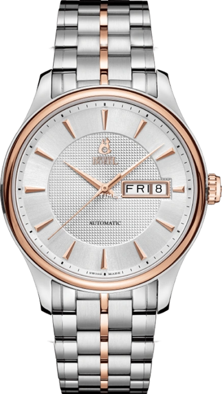 Ernest Borel,Retro 39.50mm,39.50mm,Stainless Steel,Silver,Automatic,Date,Day,N0405G0A,N0405G0A-MN2N