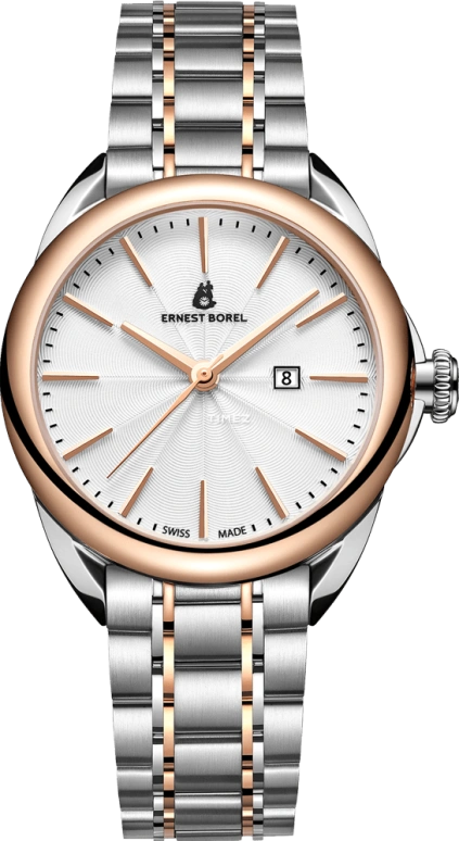 Ernest Borel,Eternity 35mm,35mm,Stainless Steel,Silver White,Automatic,Day,38hours,N0435L0A,N0435L0A-MN2N