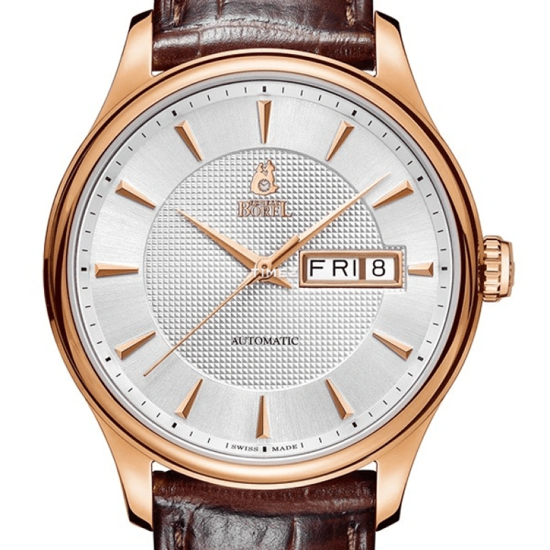 Ernest Borel,Retro 39.50mm,39.50mm,Stainless Steel,Silver,Automatic,Date,Day,GGR8280,GGR8280-212BR